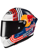 Kask integralny HJC RPHA 1 Red Bull Austin GP biało-niebiesko-czerwony + Gratisy