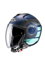 Kask otwarty HJC i40 Spina niebiesko-szary
