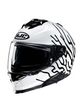 Kask integralny HJC i71 Celos biało-czarny + Gratisy
