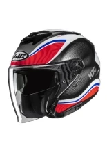 Kask otwarty HJC i31 Depe czarno-czerwony + Gratisy