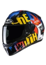 Kask integralny HJC C10 Fop czarno-niebieski + Gratisy