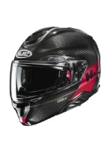 Kask szczękowy HJC RPHA 91 Carbon Elig czarno-czerwony + Gratisy