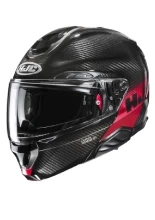 Kask szczękowy HJC RPHA 91 Carbon Elig czarno-czerwony + Gratisy