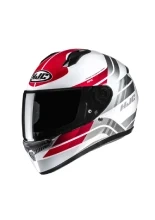 Kask integralny HJC C10 Hiper biało-czerwony + Gratisy