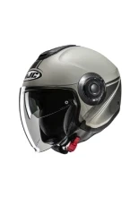 Kask otwarty HJC i40N Vision szary + Gratisy