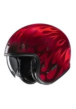 Kask otwarty HJC V31 Firo czerwony + Gratisy