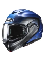 Kask szczękowy HJC F100 Reff niebiesko-szary + Gratisy