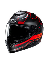 Kask integralny HJC i71 Iorix czarno-czerwony + Gratisy