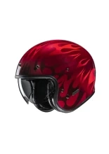 Kask otwarty HJC V31 Firo czerwony + Gratisy