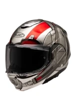 Kask szczękowy HJC F100 Ant-Man Marvel srebrno-czerwony + Gratisy