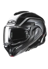 Kask szczękowy HJC F100 Reff czarno-biały + Gratisy