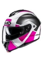 Kask szczękowy HJC C91N Jyn różowo-szary + Gratisy