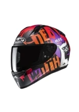 Kask integralny HJC C10 Fop czarno-czerwony + Gratisy