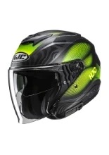 Kask otwarty HJC i31 Depe czarno-zielony + Gratisy
