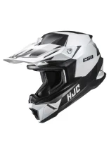 Kask enduro HJC C50 Slide biało-czarny + Gratisy