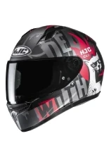 Kask integralny HJC C10 Fop szaro-czerwony + Gratisy