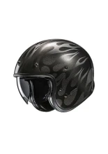 Kask otwarty HJC V31 Firo czarny + Gratisy