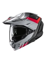 Kask szczękowy HJC I80 Imes szaro-czerwony + Gratisy
