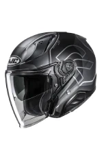 Kask otwarty HJC RPHA 31 Dereen czarno-szary + Gratisy