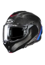 Kask szczękowy HJC F100 Carbon czarno-niebieski + Gratisy