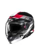 Kask szczękowy HJC RPHA 91 Madal czarno-czerwony + Gratisy
