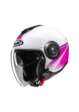Kask otwarty HJC i40N Vision biało-różowy + Gratisy