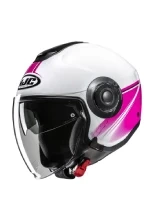 Kask otwarty HJC i40N Vision biało-różowy + Gratisy