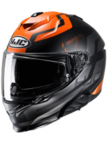 Kask integralny HJC i71 Enta czarno-pomarańczowy + Gratisy