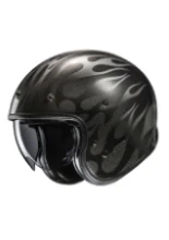 Kask otwarty HJC V31 Firo czarny + Gratisy