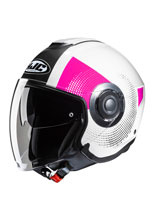 Kask otwarty HJC i40N Pyle biało-różowy + Gratisy