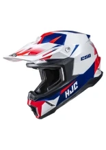 Kask enduro HJC C50 Slide biało-niebieski + Gratisy