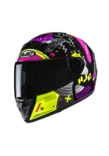 Kask integralny dziecięcy HJC Y10 Mika czarno-różowy + Gratisy