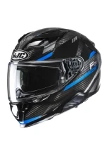 Kask integralny HJC F71 Carbon Esira czarno-niebieski + Gratisy