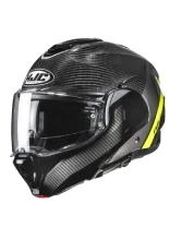 Kask szczękowy HJC F100 Carbon czarno-żółty + Gratisy