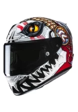 Kask integralny HJC RPHA 12 Kepina biało-czerwony + Gratisy