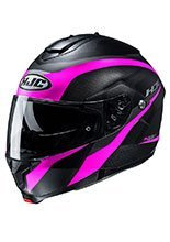 Kask szczękowy HJC C91 Taly czarno-różowy