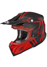 Kask enduro HJC i50 Hex czerwono-czarny