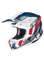 Kask enduro HJC i50 Vanish biało-niebiesko-czerwony