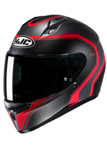 Kask integralny HJC C10 Elie czarno-czerwony + Gratisy