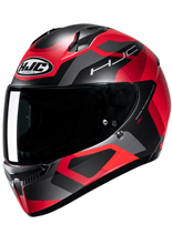 Kask integralny HJC C10 Tins czarno-czerwony + Gratisy