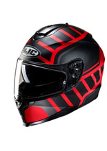 Kask integralny HJC C70N Holt czarno-czerwony + Gratisy