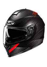 Kask integralny HJC C70N Sway czarno-czerwony + Gratisy