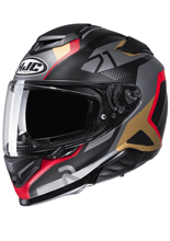 Kask integralny HJC RPHA 71 Hapel czarno-czerwono-brązowy + Gratisy