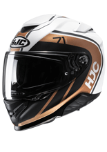 Kask integralny HJC RPHA 71 Mapos biało-brązowo-czarny + Gratisy