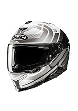 Kask integralny HJC i71 Viz szaro-czarny + Gratisy