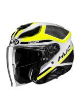 Kask otwarty HJC F31 Ceron czarno-żółty + Gratisy