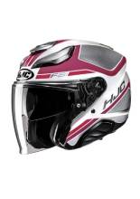 Kask otwarty HJC F31 Ceron różowo-szary + Gratisy