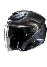 Kask otwarty HJC F31 Ludi czarny + Gratisy