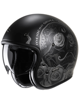 Kask otwarty HJC V31 Desto czarno-szary + Gratisy