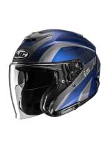 Kask otwarty HJC i31 Reno niebiesko-szary + Gratisy